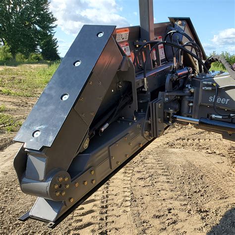 grading blade on bobcat skid steer|skid steer grader blade attachment.